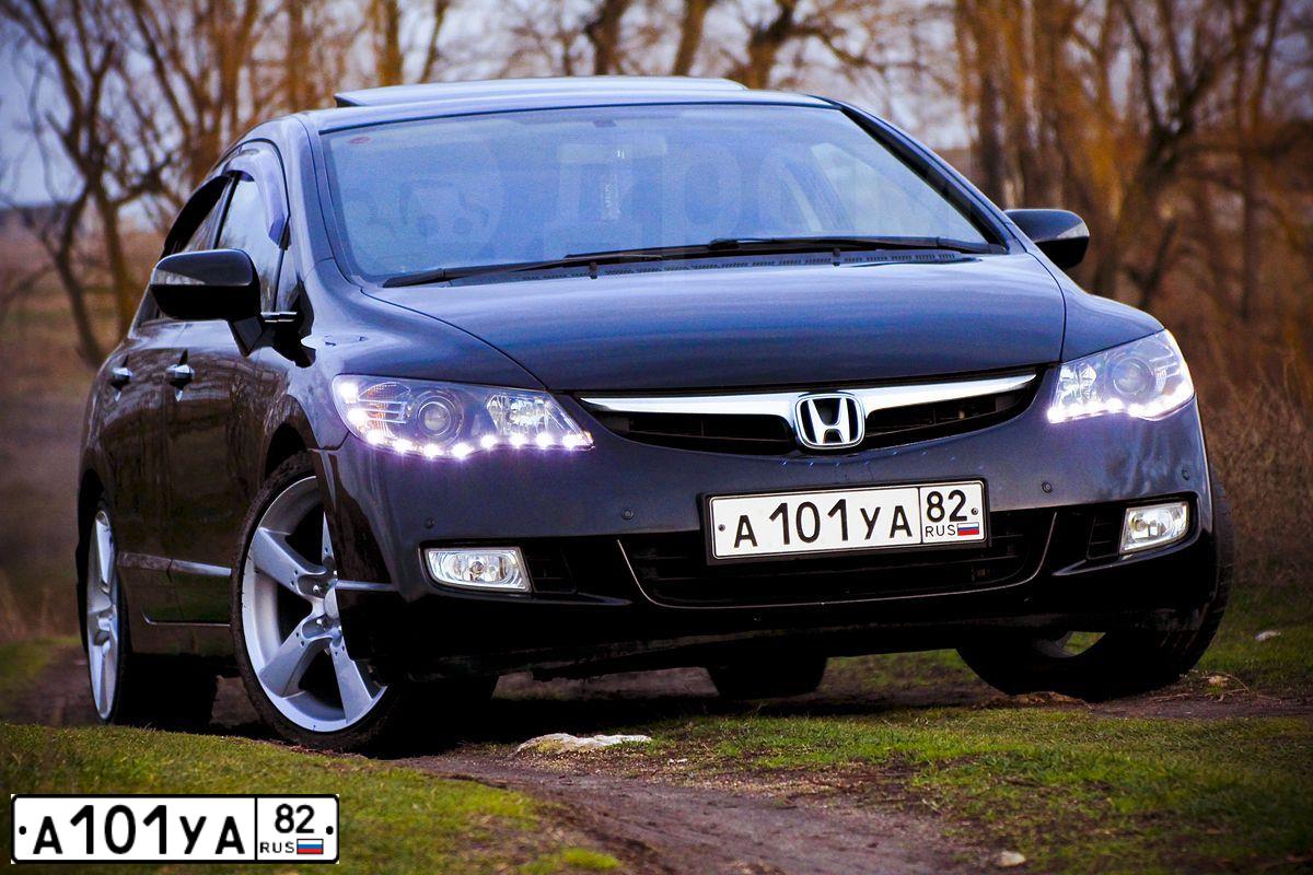 Фото автомобиля ХОНДА, 2007 — госномер А101УА82. Цвет: ЧЕРНЫЙ