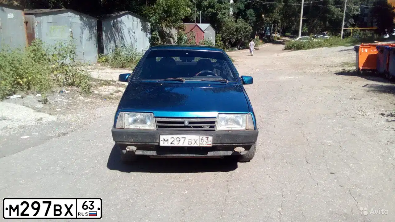 Фото автомобиля LADA 2109 SAMARA, 2004 — госномер М297ВХ63. Цвет: СИНЕ-ЗЕЛЕНЫЙ