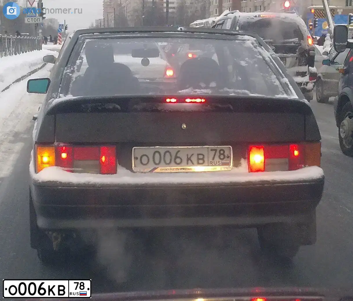 Фото автомобиля ВАЗ 21140, 2006 — госномер О124СУ178. Цвет: ЗОЛОТИСТЫЙ-ТЕМНО-ЗЕЛЕНЫЙ
