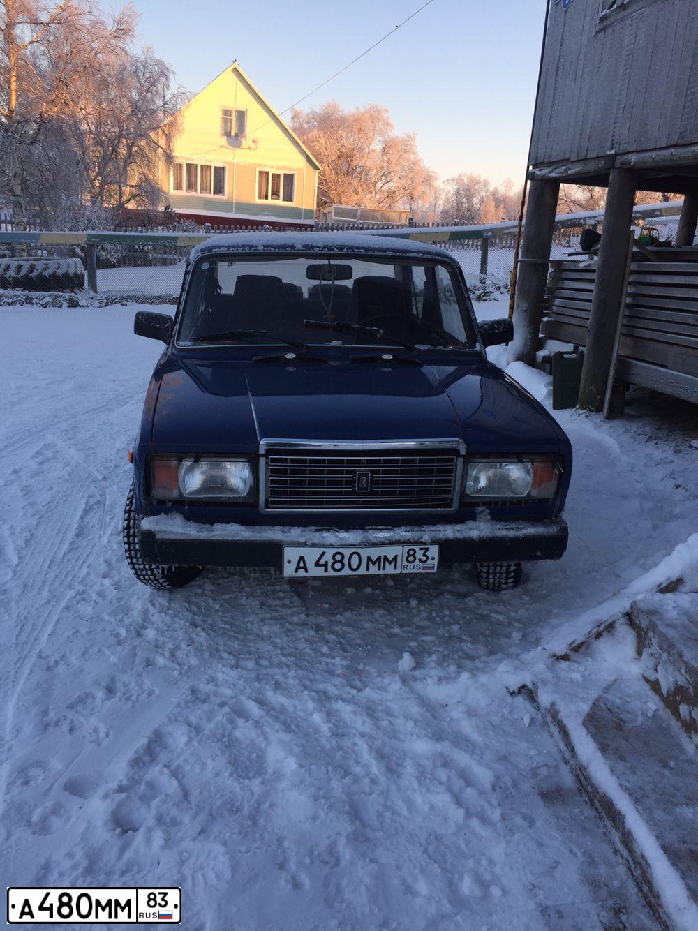 Фото автомобиля LADA 2107, 2003 — госномер А480ММ83. Цвет: СИНИЙ