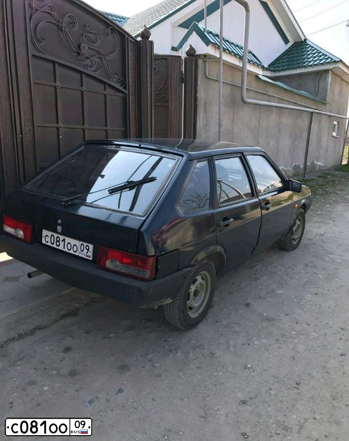 Фото автомобиля LADA 2109 SAMARA, 2004 — госномер А525НУ09. Цвет: ГРАФИТОВЫЙ МЕТАЛЛИК