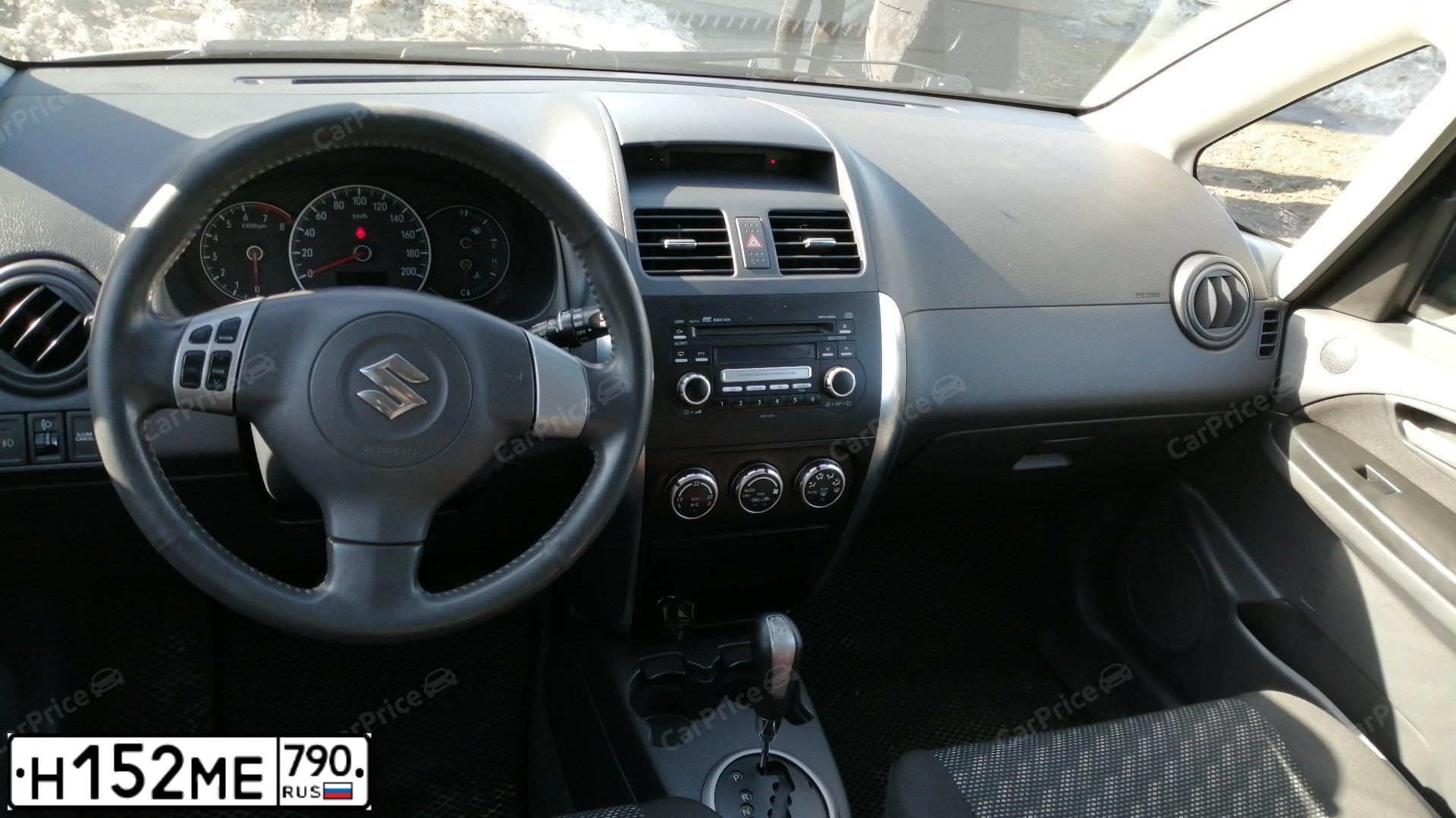 Фото автомобиля SUZUKI SX 4, 2008 — госномер В849ХК150. Цвет: ЧЕРНЫЙ