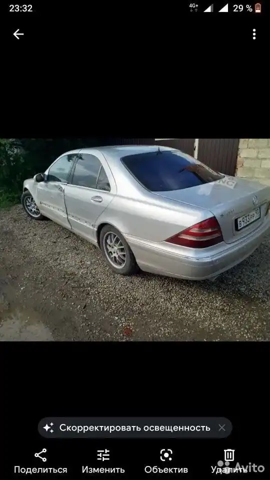 Фото автомобиля MERCEDES S-KLASSE, 1999 — госномер М235СС82. Цвет: Серебристый