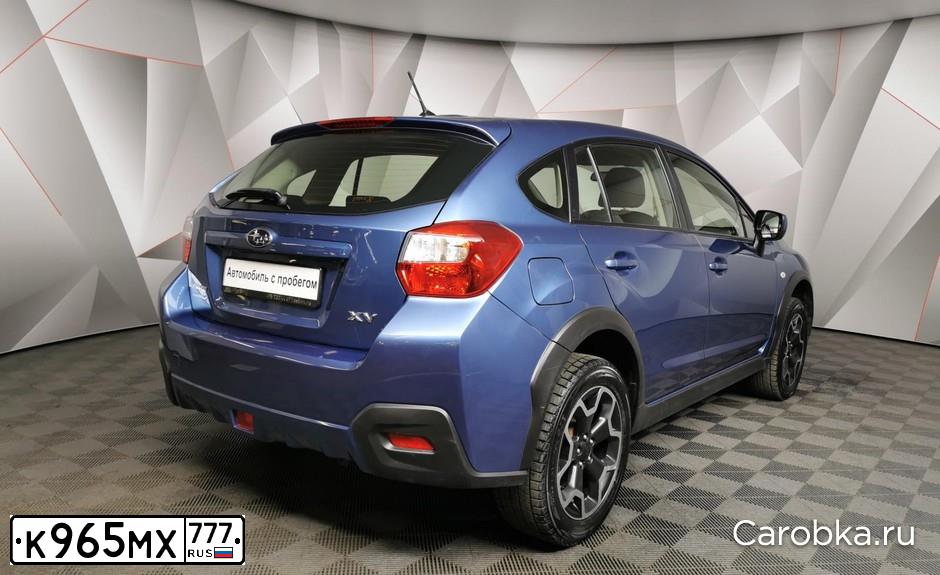 Фото автомобиля SUBARU IMPREZA, 2014 — госномер Х745РЕ33. Цвет: синий