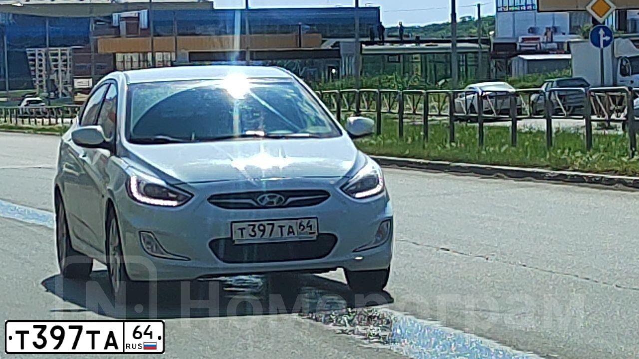 Фото автомобиля HYUNDAI SOLARIS, 2013 — госномер Т397ТА64. Цвет: БЕЛЫЙ