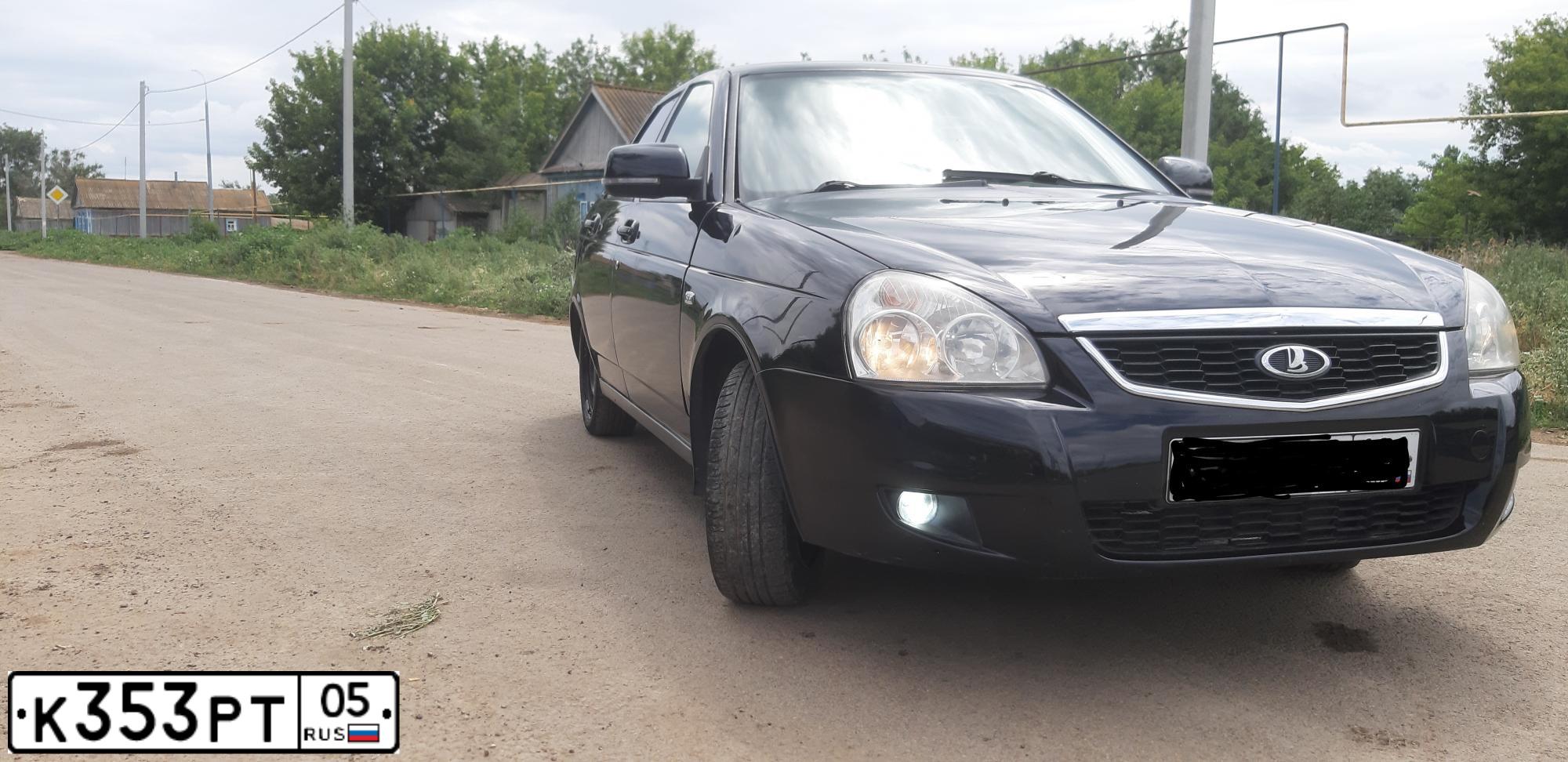 Фото автомобиля LADA 2172 PRIORA, 2008 — госномер К466СХ134. Цвет: Темно-зеленый