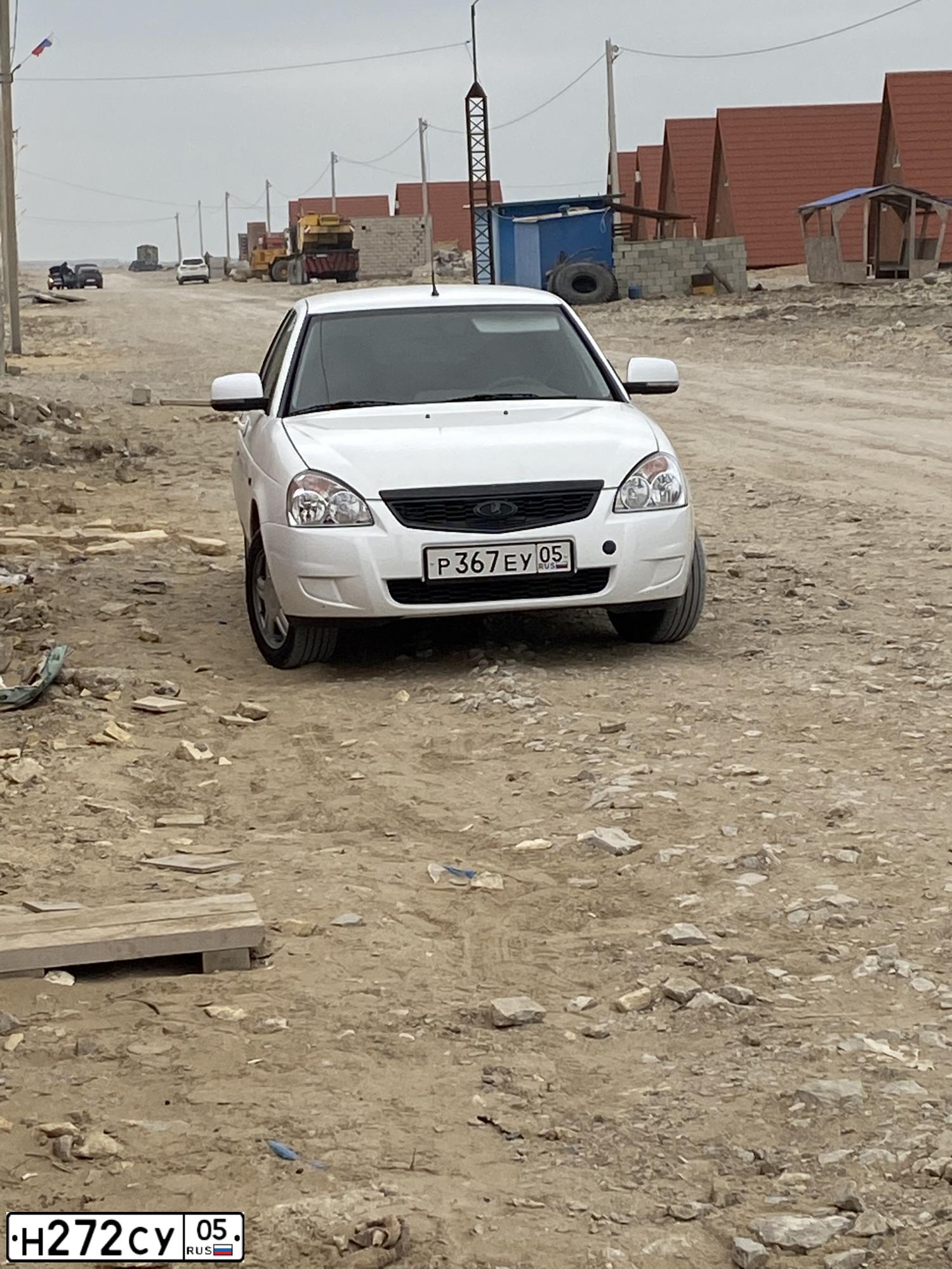 Фото автомобиля LADA PRIORA, 2014 — госномер С848РР05. Цвет: Белый