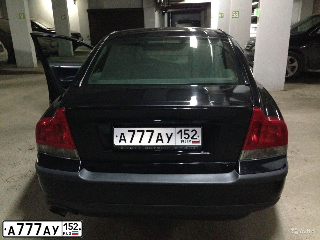Фото автомобиля ВОЛЬВО S60R, 2003 — госномер А777АУ152. Цвет: ЧЕРНЫЙ
