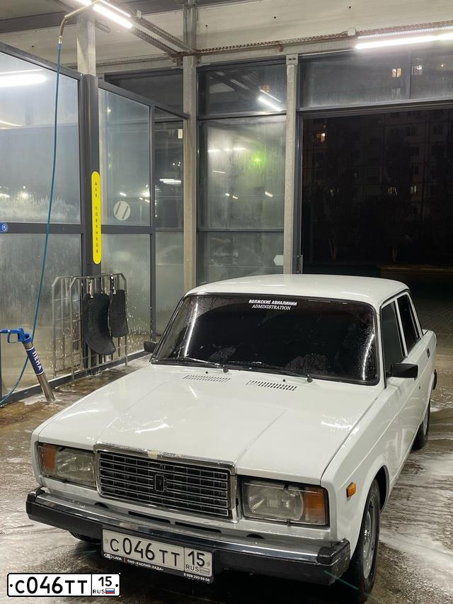 Фото автомобиля LADA 2107, 2002 — госномер О348НО134. Цвет: ЯРКО-БЕЛЫЙ