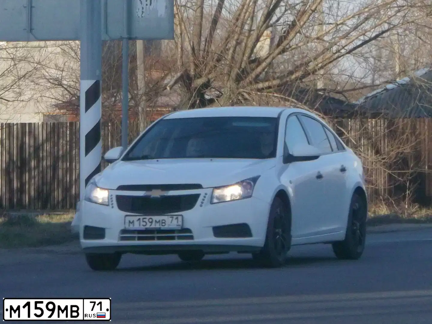 Фото автомобиля CHEVROLET CRUZE, 2012 — госномер М159МВ71. Цвет: БЕЛЫЙ