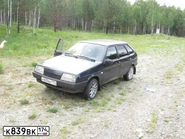 Фото автомобиля LADA 2109 SAMARA, 2003 — госномер К839ВК174. Цвет: ЧЕРНЫЙ