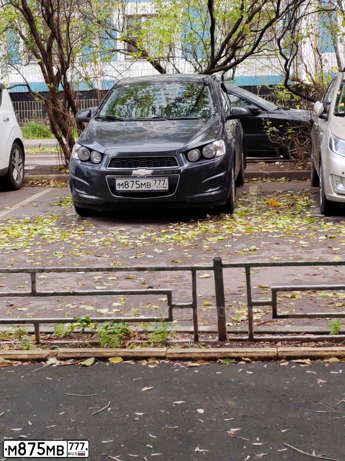 Фото автомобиля CHEVROLET AVEO, 2014 — госномер М875МВ777. Цвет: ЧЕРНЫЙ МЕТАЛЛИК