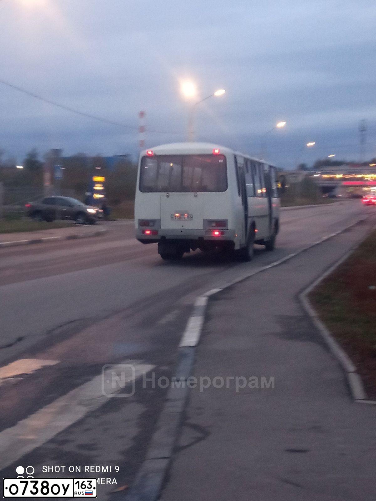 Фото автомобиля PAZ Z 4234, 2011 — госномер О738ОУ163. Цвет: Белый