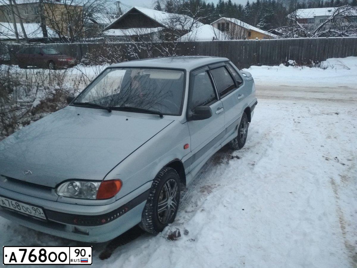 Фото автомобиля LADA 2115 SAMARA, 2004 — госномер А768ОО90. Цвет: Серебристо-Желтый