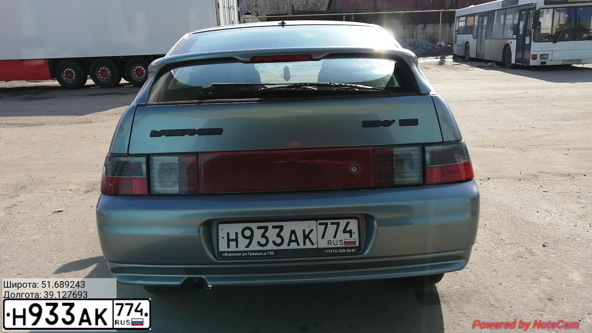 Фото автомобиля LADA 2112 LADA, 2008 — госномер О822ЕН136. Цвет: СЕРО-ЗЕЛЕНЫЙ МЕТ.