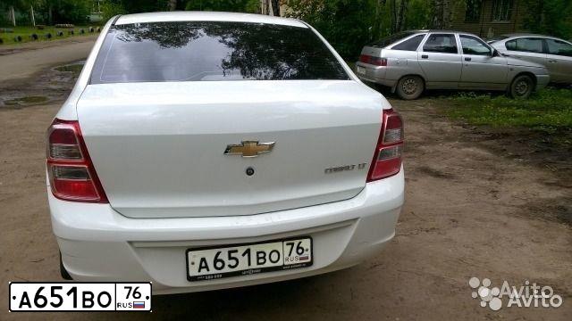 Фото автомобиля CHEVROLET COBALT, 2014 — госномер Х452АС76. Цвет: Белый