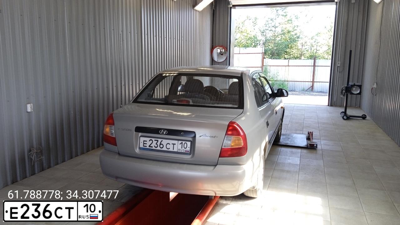 Фото автомобиля TAGAZ ACCENT, 2007 — госномер Е236СТ10. Цвет: СВЕТЛО-БЕЖЕВЫЙ