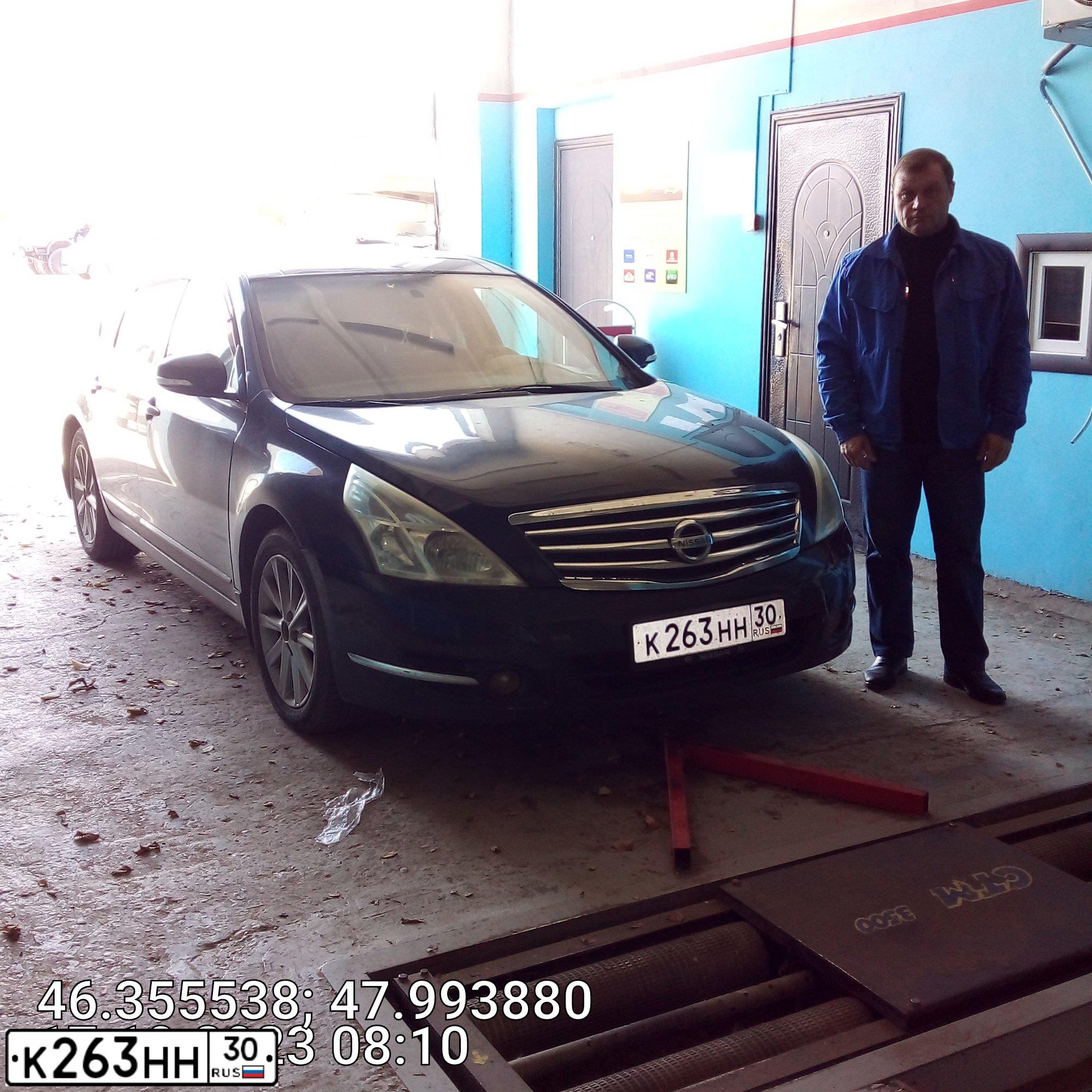 Фото автомобиля NISSAN TEANA, 2008 — госномер С555ВК193. Цвет: ЧЕРНЫЙ