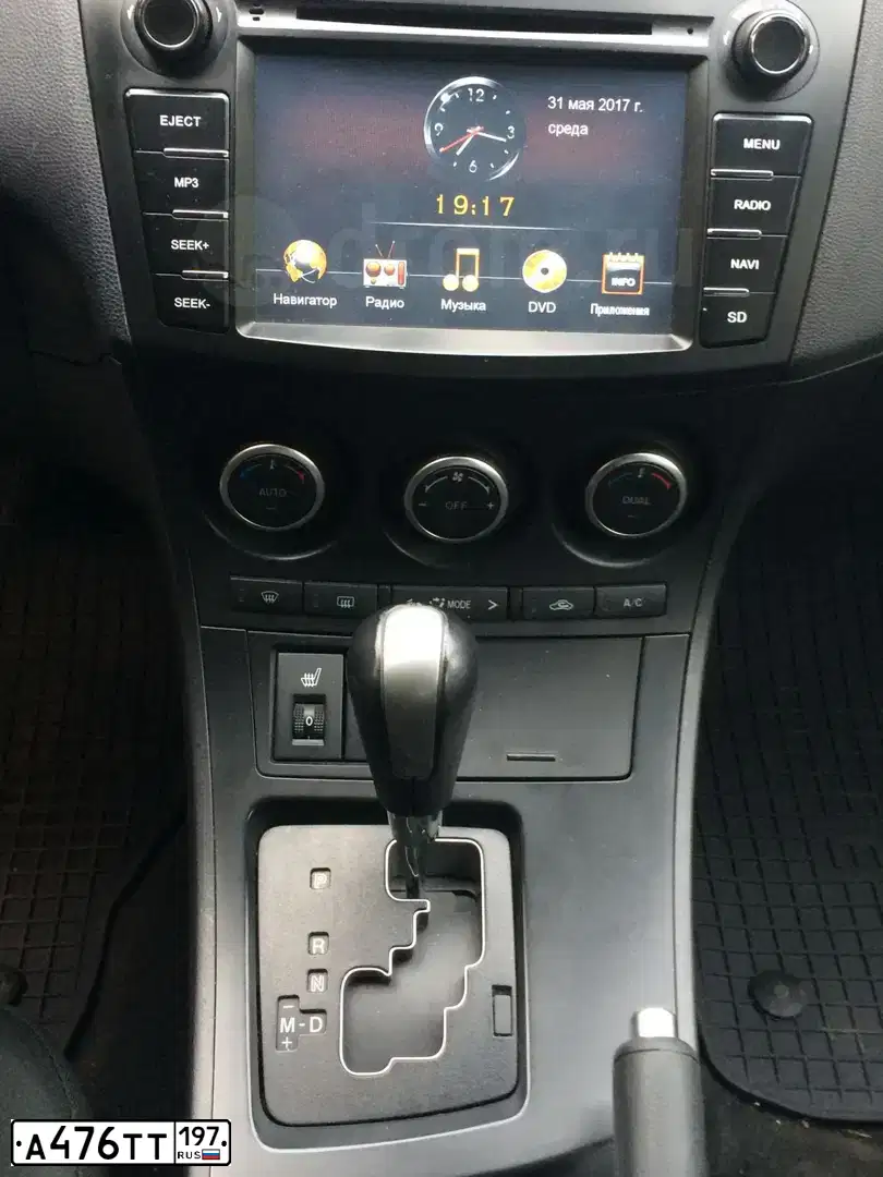 Фото автомобиля MAZDA 3, 2012 — госномер Р815КО19. Цвет: ЧЕРНЫЙ