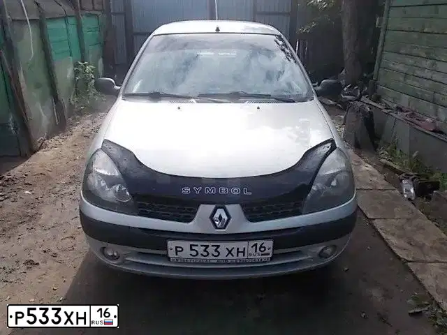 Фото автомобиля RENAULT SYMBOL, 2003 — госномер У503АН55. Цвет: СВЕТЛО-СЕРО-ГОЛУБОЙ
