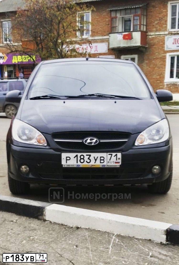Фото автомобиля HYUNDAI GETZ, 2008 — госномер Х608ВВ550. Цвет: ЧЕРНЫЙ