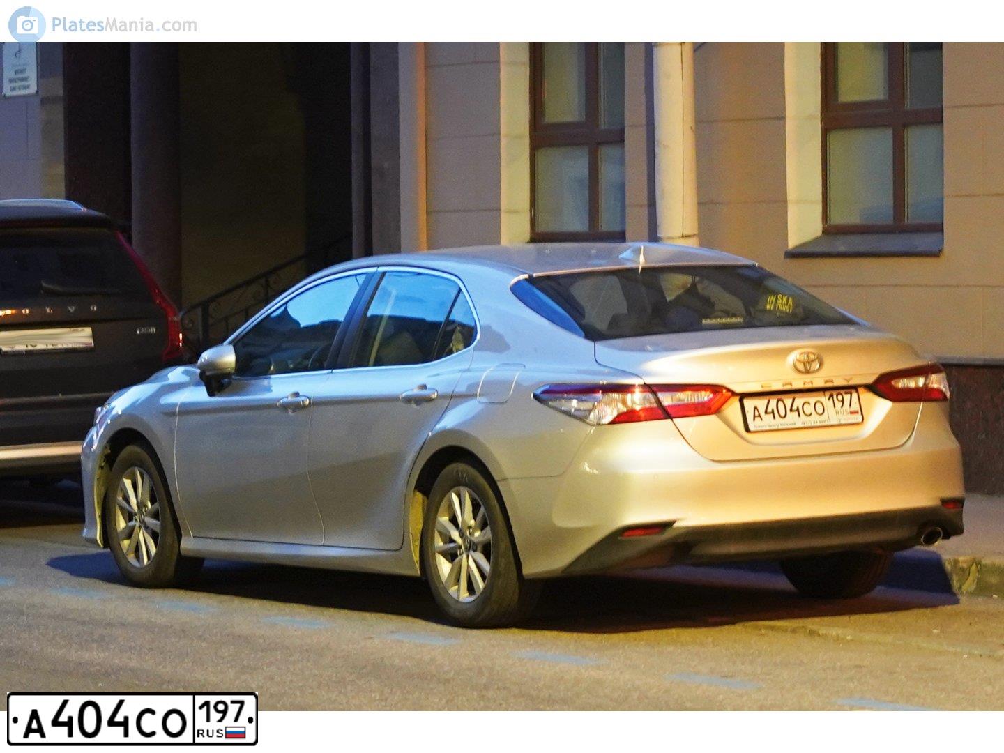 Фото автомобиля TOYOTA CAMRY, 2012 — госномер А404СО197. Цвет: СЕРЫЙ