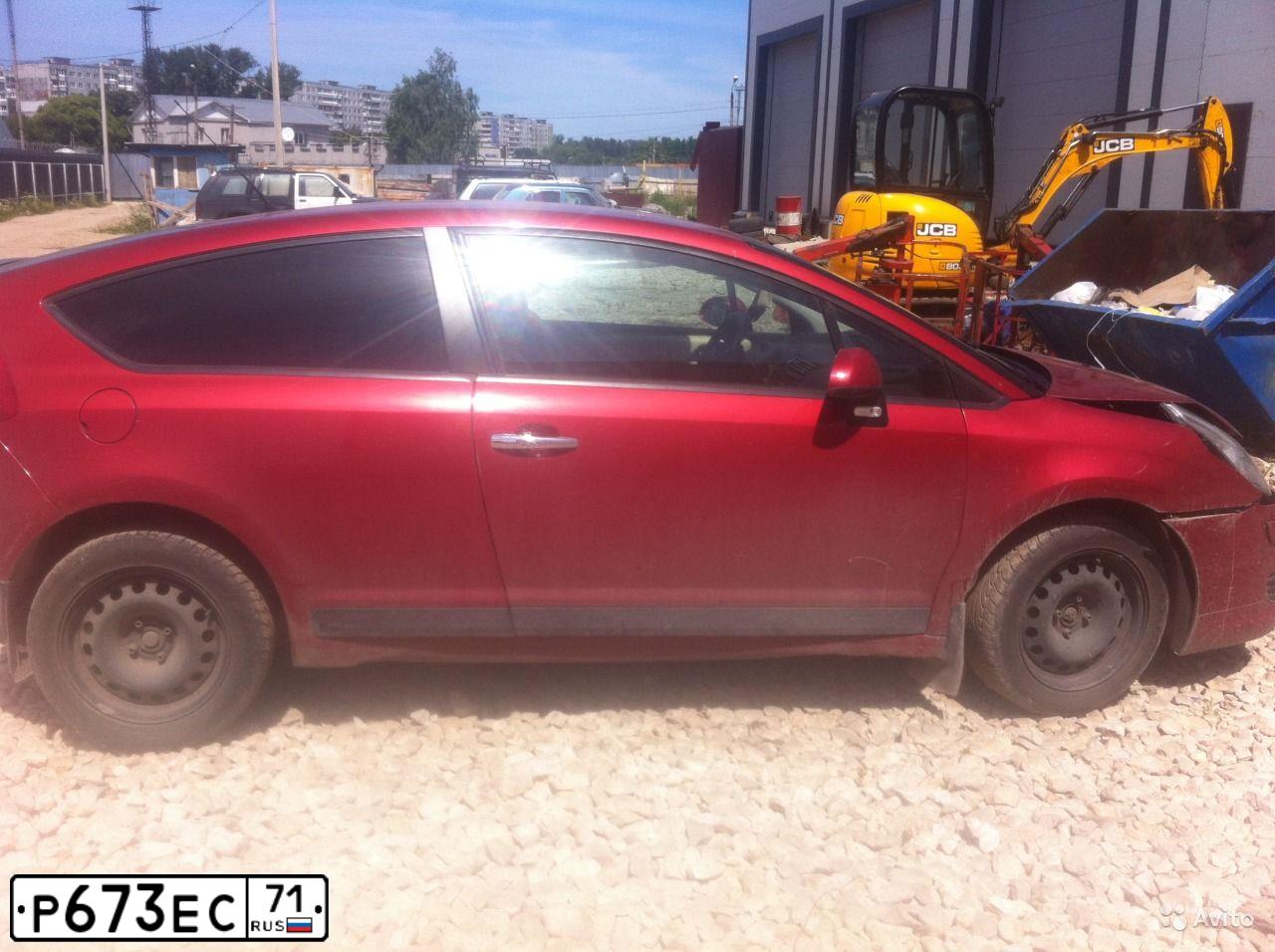 Фото автомобиля CITROEN C4, 2007 — госномер Р673ЕС71. Цвет: ТЕМНО-КРАСНЫЙ