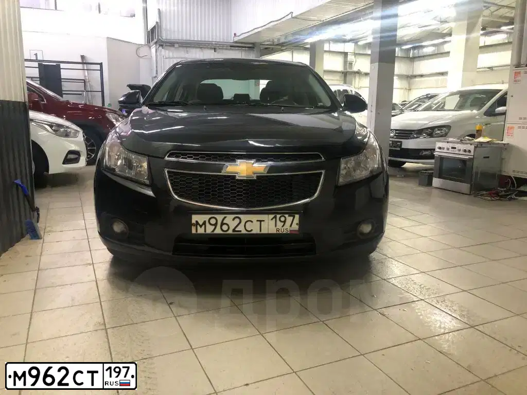 Фото автомобиля CHEVROLET CRUZE, 2012 — госномер М962СТ197. Цвет: ЧЕРНЫЙ МЕТАЛЛИК