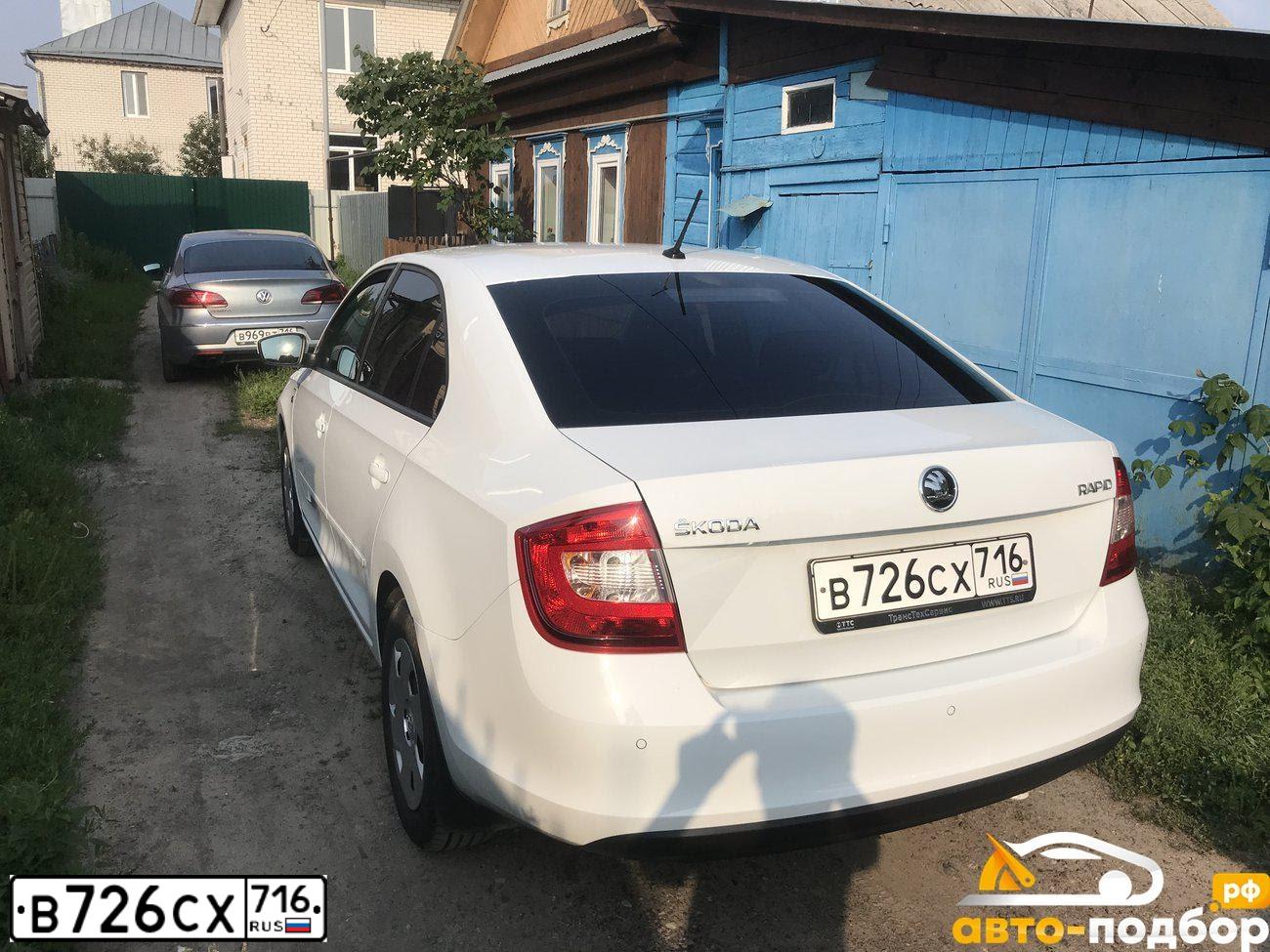 Фото автомобиля ШКОДА РАПИД, 2015 — госномер В726СХ716