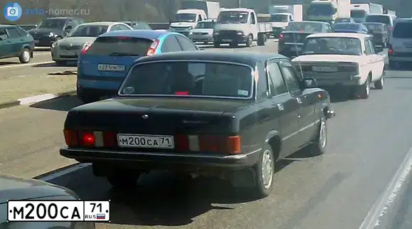 Фото автомобиля ГАЗ 3102, 1998 — госномер О339ТО71. Цвет: ЧЕРНЫЙ