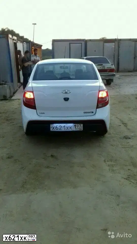 Фото автомобиля LADA 2190 GRANTA, 2012 — госномер А878ММ07. Цвет: Белый