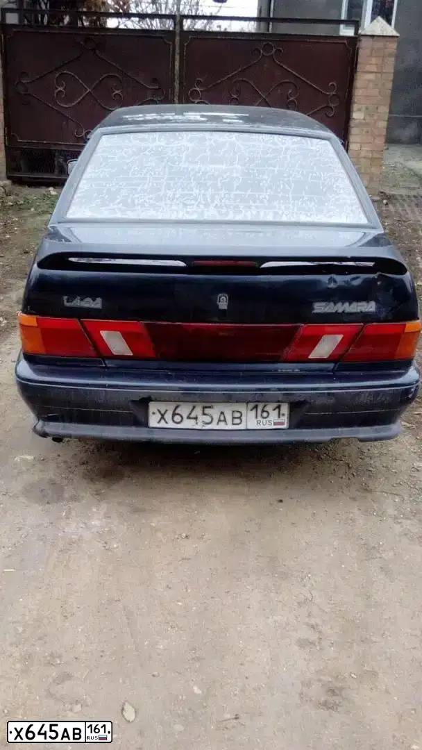 Фото автомобиля LADA 2115 SAMARA, 2007 — госномер Х645АВ161. Цвет: ЧЕРНЫЙ