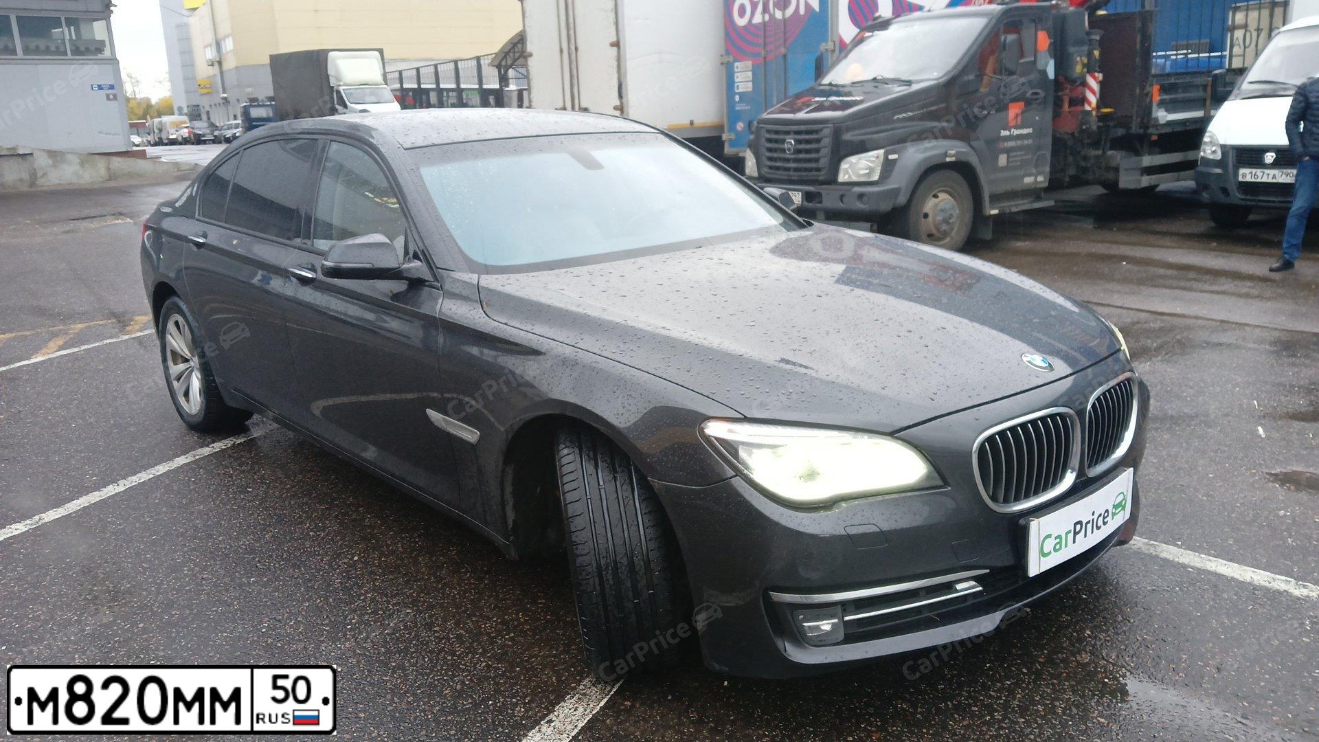Фото автомобиля BMW 750LI, 2014 — госномер В248ТХ790. Цвет: СЕРЫЙ ТЕМНЫЙ