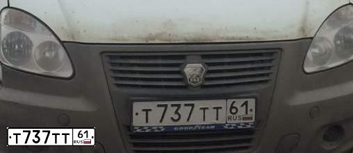 Фото автомобиля GAZ 3302 EL, 2011 — госномер Т737ТТ61. Цвет: Белый