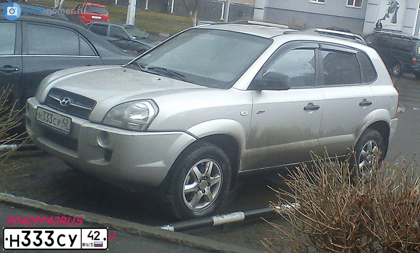 Фото автомобиля HYUNDAI Tucson GL, 2008 — госномер Н333СУ42