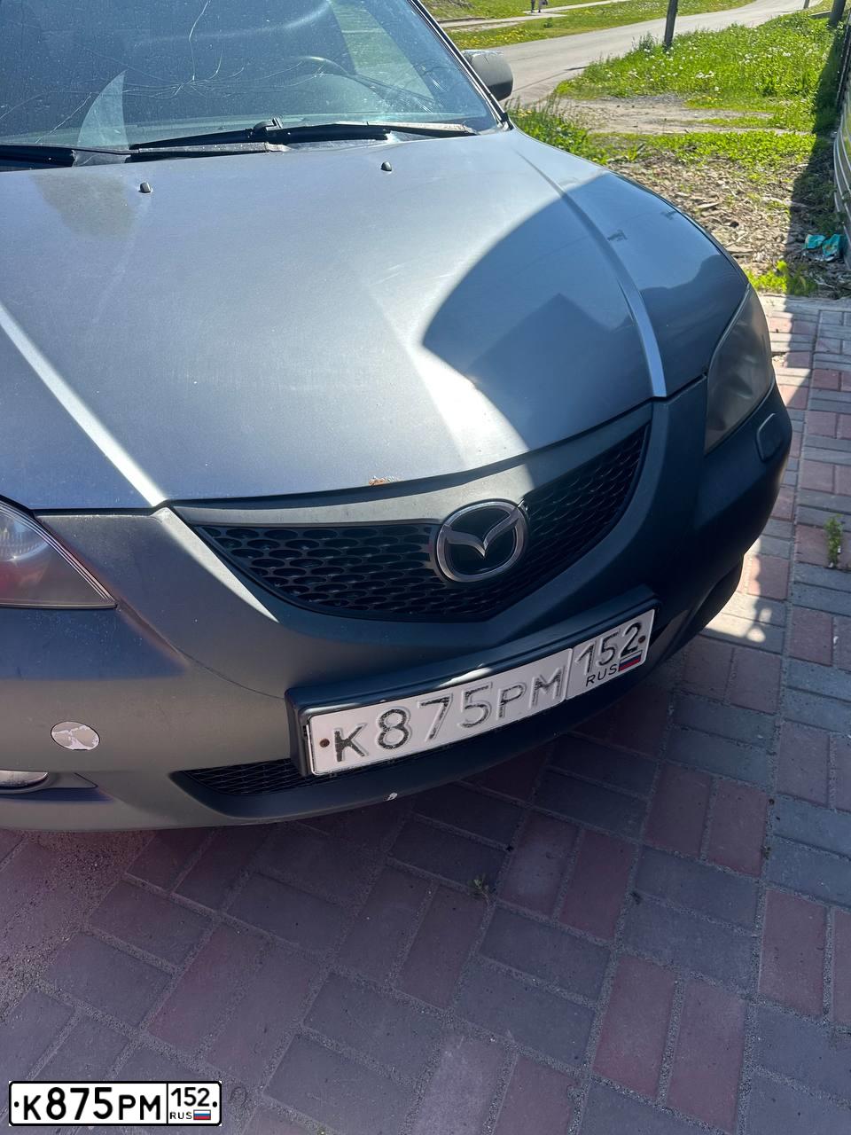 Фото автомобиля MAZDA 3, 2006 — госномер В773ВУ550. Цвет: ТЕМНО-СЕРЫЙ
