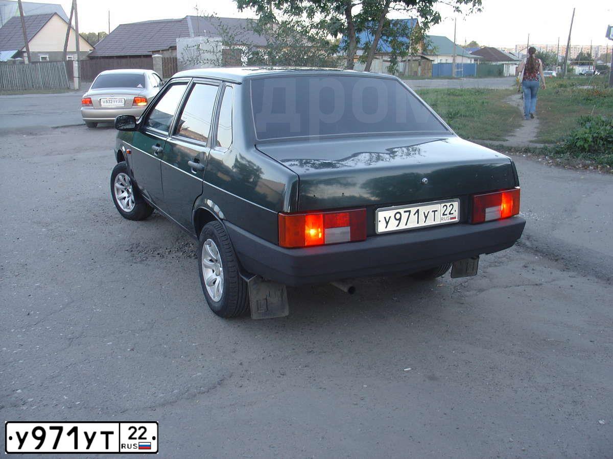 Фото автомобиля LADA 21099, 2003 — госномер А756СР122. Цвет: Темно-зеленый