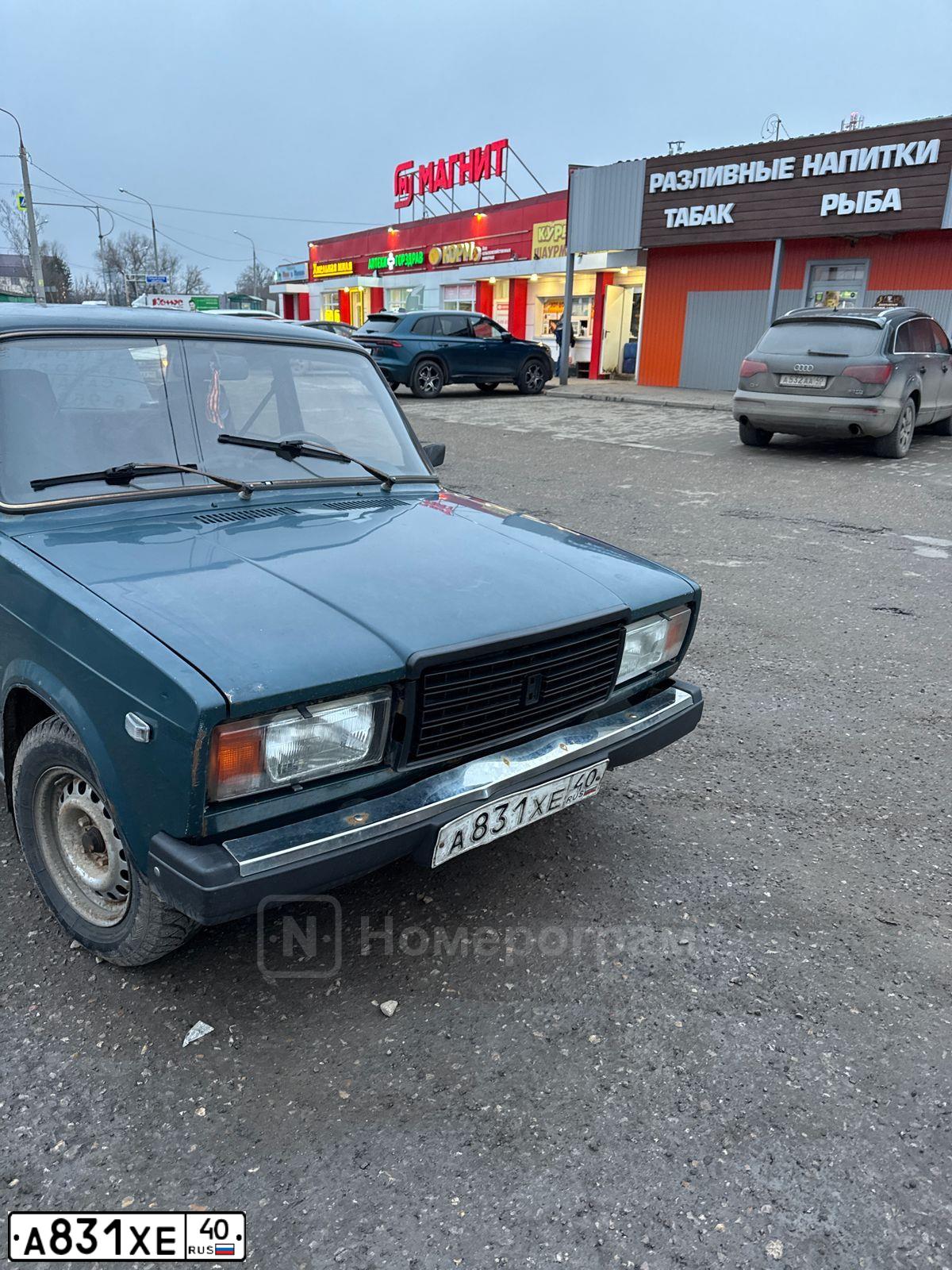 Фото автомобиля ВАЗ 21074, 2001 — госномер С938РЕ40. Цвет: сине-зеленый
