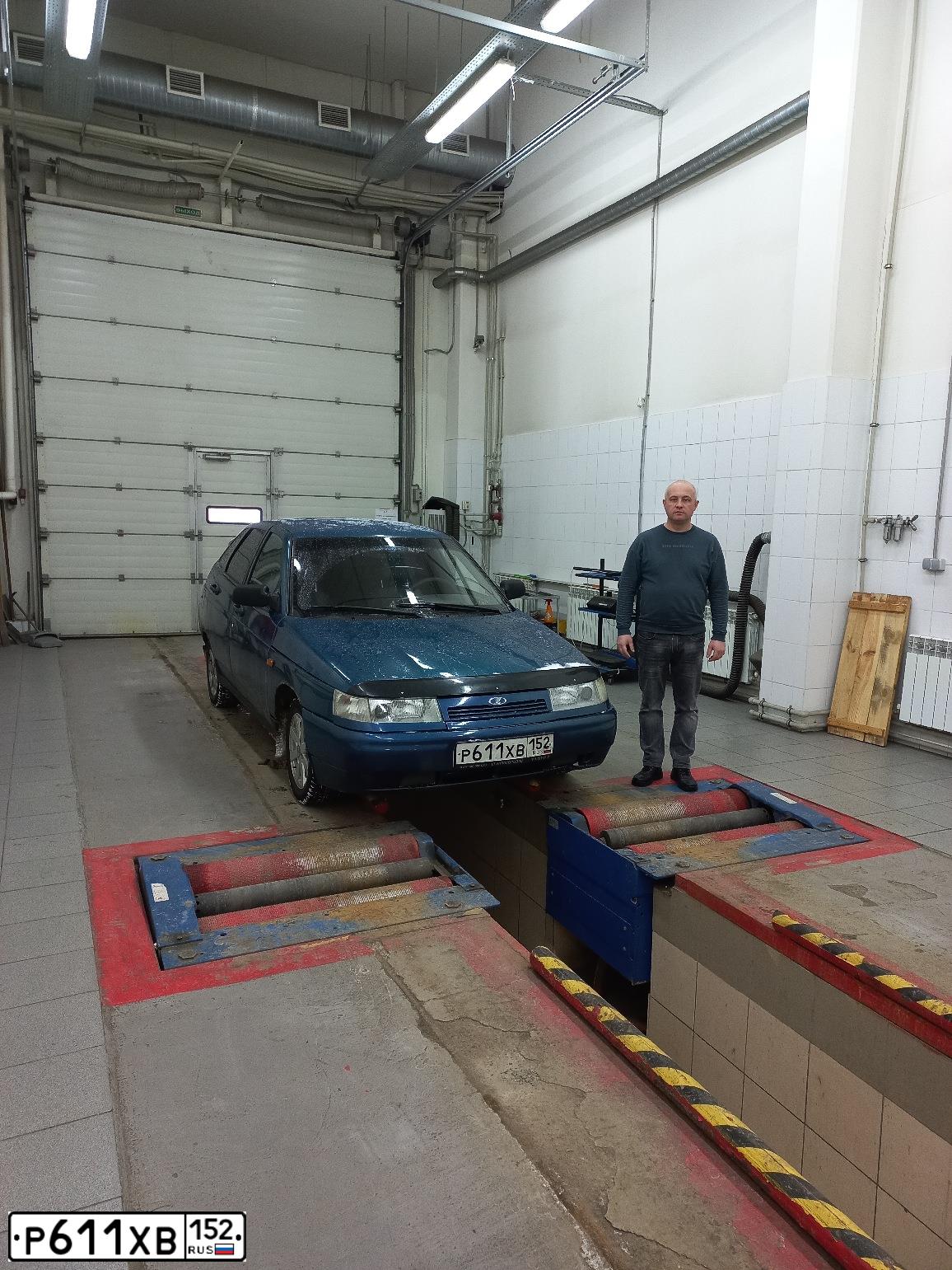 Фото автомобиля LADA 2112 LADA, 2005 — госномер У971АР152. Цвет: сине-зеленый
