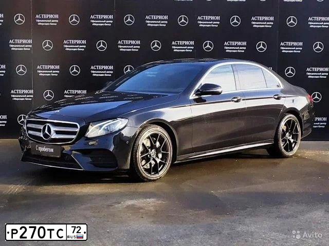 Фото автомобиля MERCEDES E-KLASSE, 2017 — госномер Х538ОА72. Цвет: ЧЕРНЫЙ