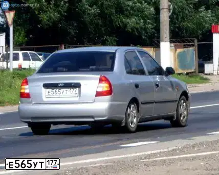 Фото автомобиля TAGAZ ACCENT, 2007 — госномер Т778РХ161. Цвет: серебристый