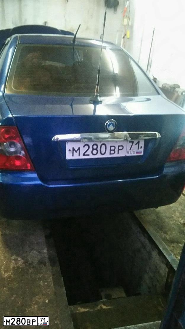 Фото автомобиля GEELY CK, 2007 — госномер М280ВР71. Цвет: Темно-синий
