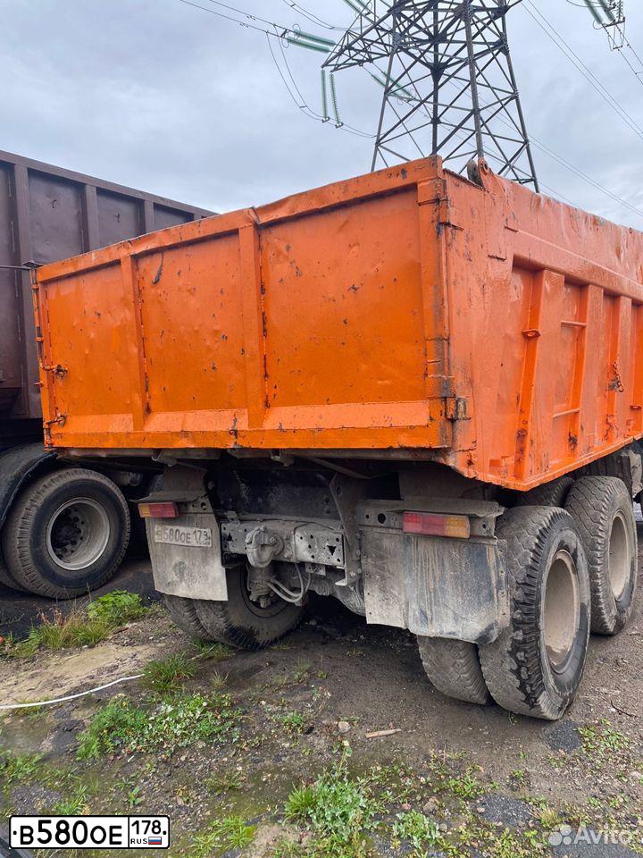 Фото автомобиля KAMAZ 65115 /6X4/, 2004 — госномер В580ОЕ178. Цвет: Оранжевый