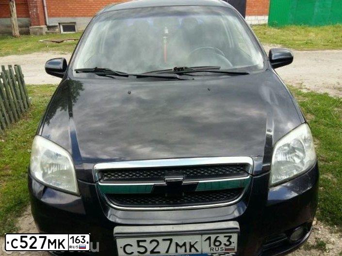 Фото автомобиля CHEVROLET AVEO, 2007 — госномер Е091РН163. Цвет: ЧЕРНЫЙ