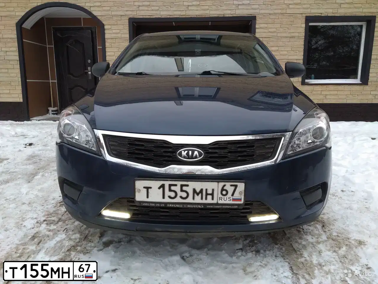 Фото автомобиля KIA CEE'D, 2010 — госномер С666НХ67. Цвет: синий