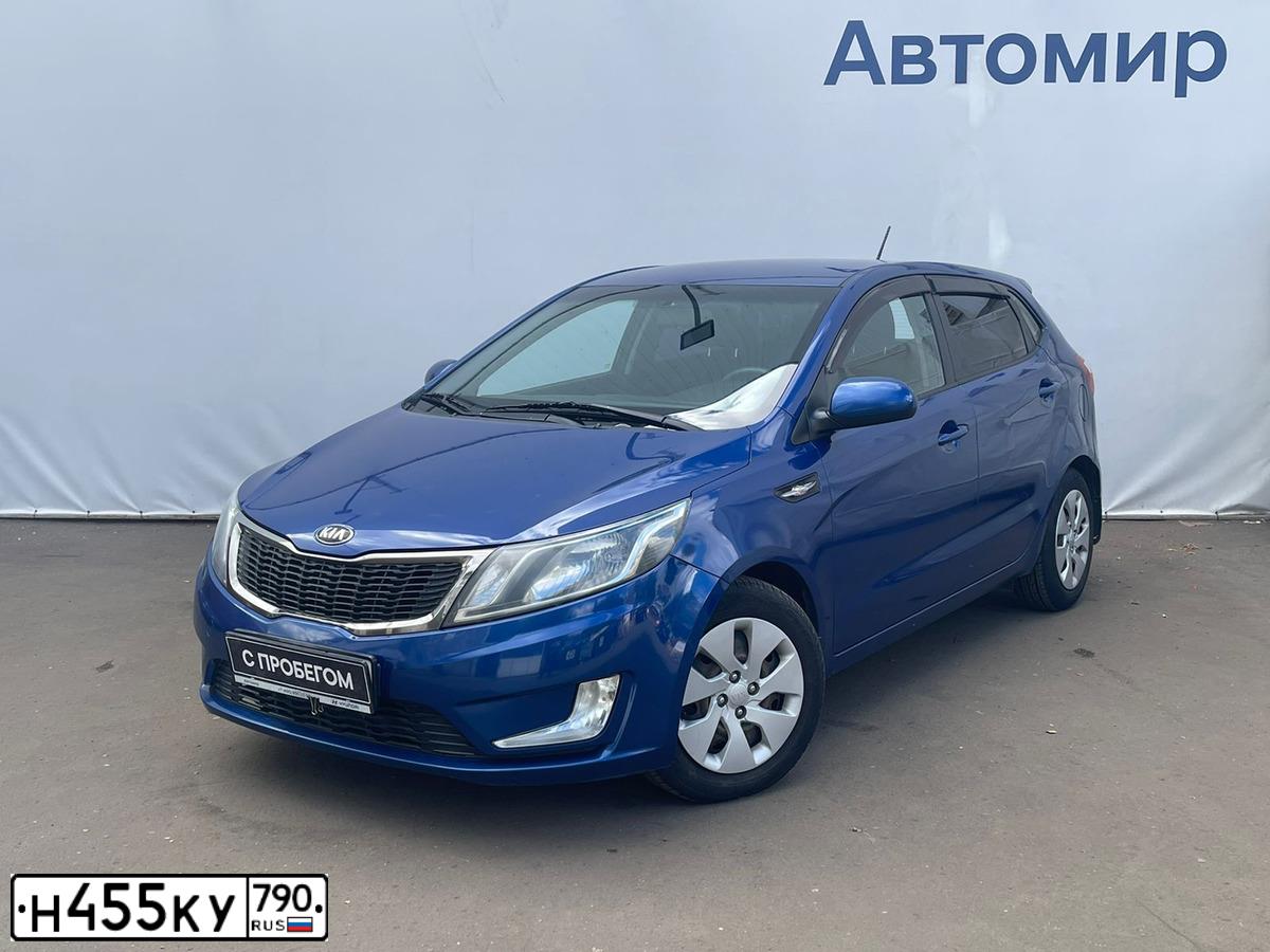 Фото автомобиля KIA RIO, 2013 — госномер О748НР58. Цвет: синий
