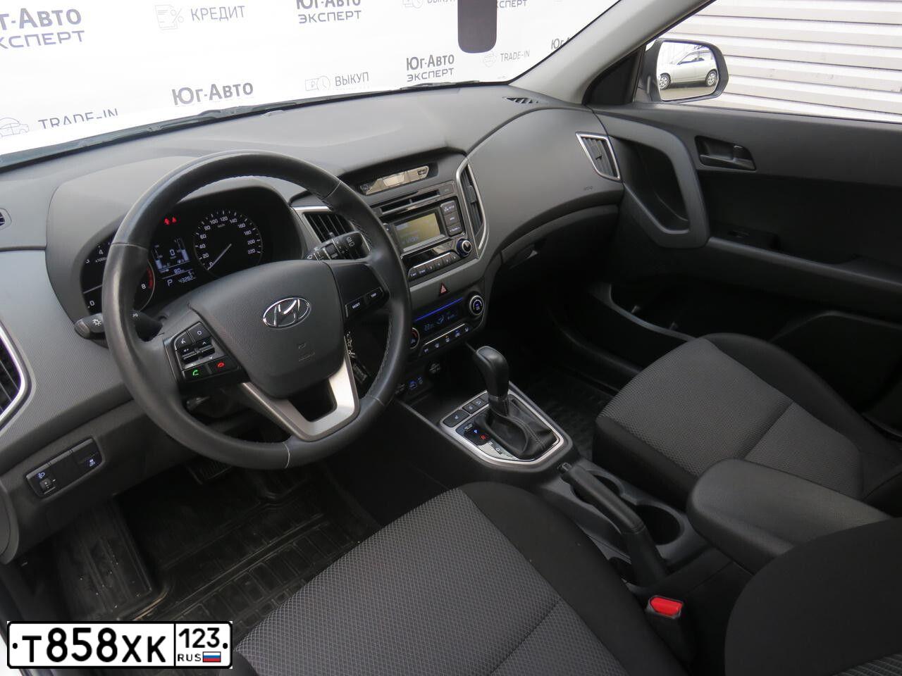 Фото автомобиля HYUNDAI CRETA, 2019 — госномер А422СА193. Цвет: Белый