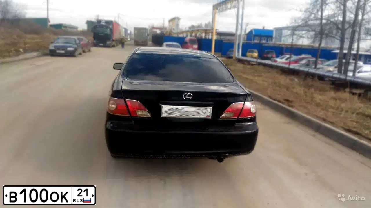 Фото автомобиля LEXUS ES, 2004 — госномер А330УМ21. Цвет: ЧЕРНЫЙ