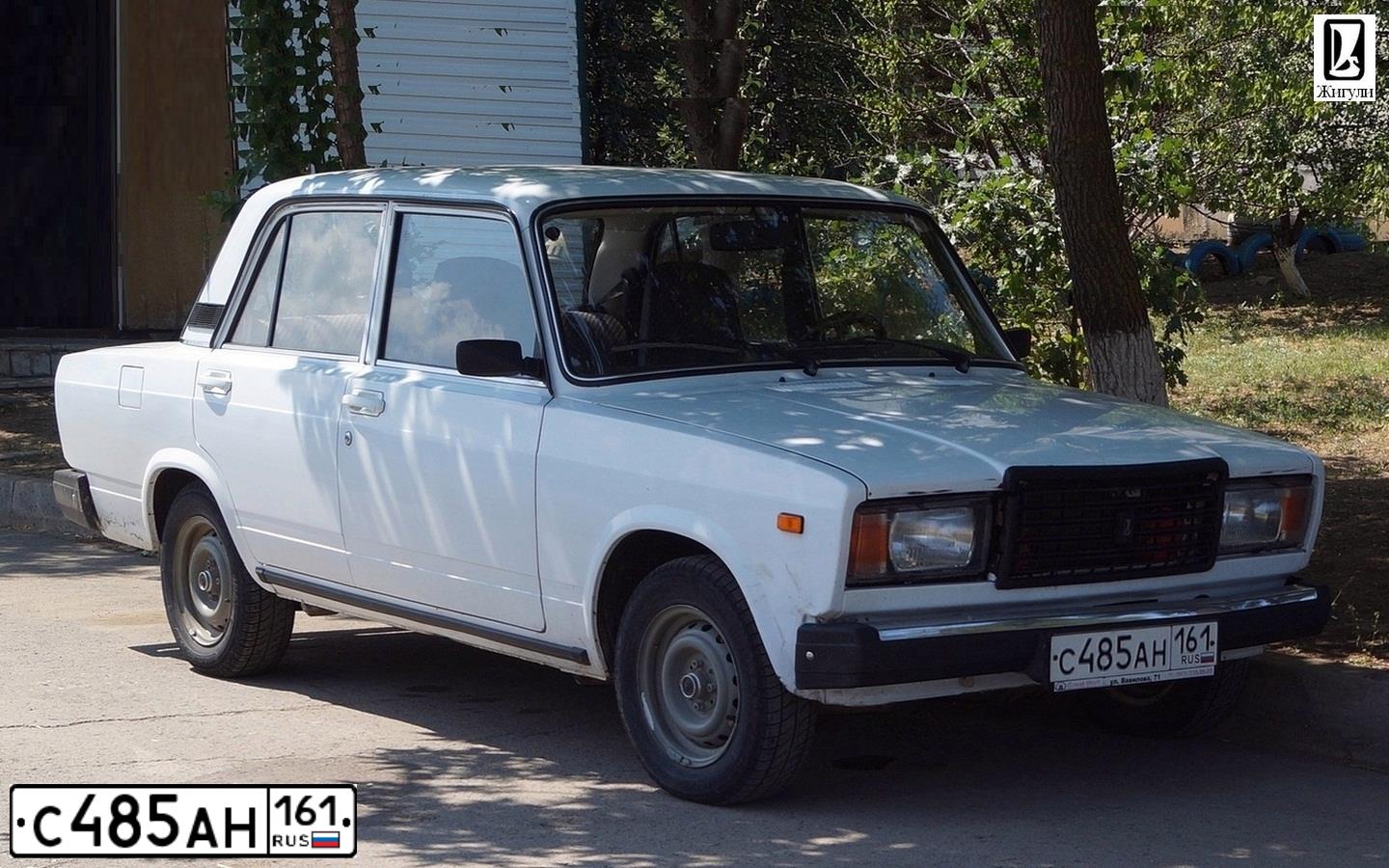 Фото автомобиля LADA 2107, 2007 — госномер Р536НУ761. Цвет: ЯРКО-БЕЛЫЙ