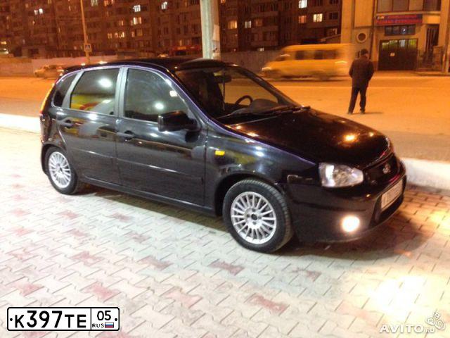 Фото автомобиля LADA 1119 KALINA, 2010 — госномер К397ТЕ05. Цвет: ЧЕРНЫЙ